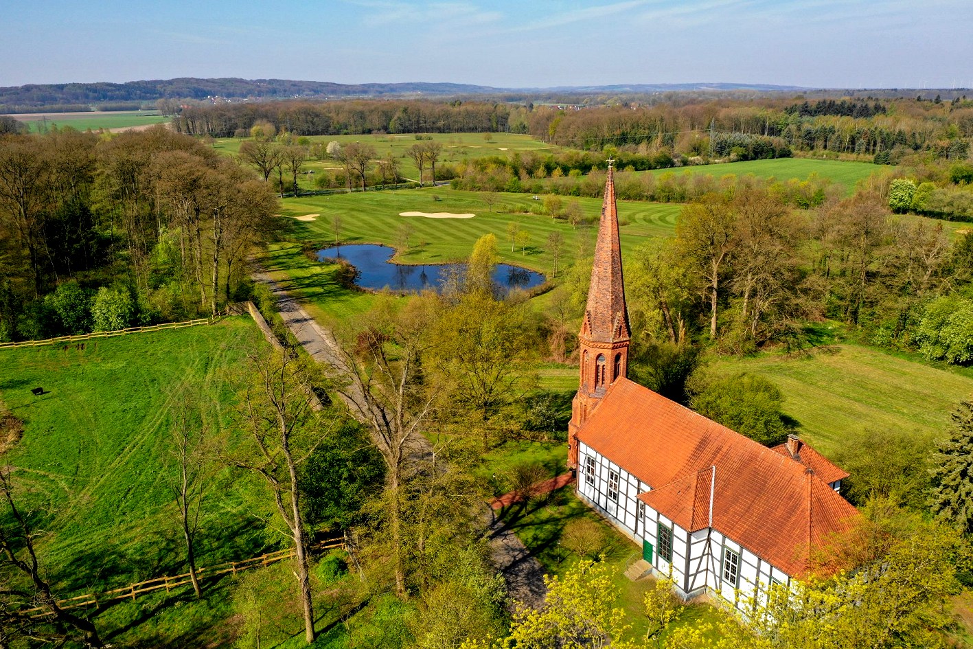 Kirche in Arenshorst - Deutschland, Tauf- und Hochzeitsstätte vieler Vorfahren.